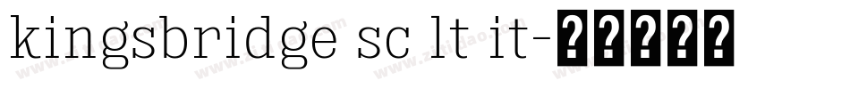kingsbridge sc lt it字体转换